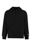 Carhartt Wip Cotton-blend Hoodie With Logo Print In Black