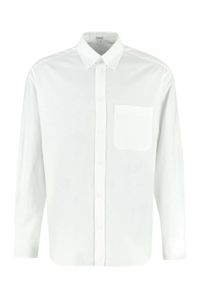 Loewe Cotton-oxford Shirt In White