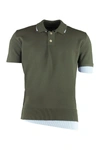 JACQUEMUS JACQUEMUS KNITTED WOOL POLO SHIRT,216KN02216208541 GREEN