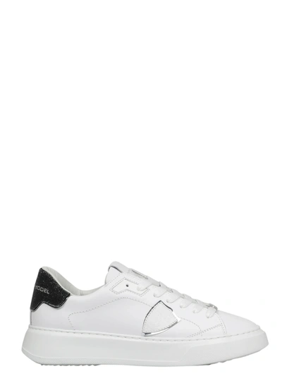 Philippe Model Sneakers Temple Low Talloncino Glitter In White