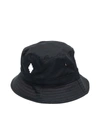 Marcelo Burlon County Of Milan Embroidered Cross Motif Bucket Hat In Black White