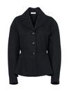 ALAÏA DRAP FIN - VESTE COURTE,AA9V0182CT228 999 NOIR