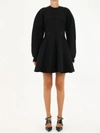 Dolce & Gabbana Technical Jersey Dress With Bustier Details In Black