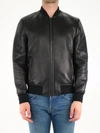 SALVATORE SANTORO BLACK LEATHER JACKET,41530ARAFBLACK