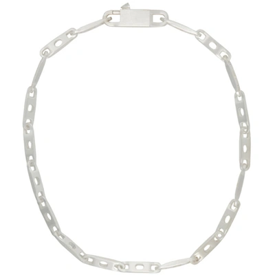 Rick Owens Silver Signature Chain Necklace