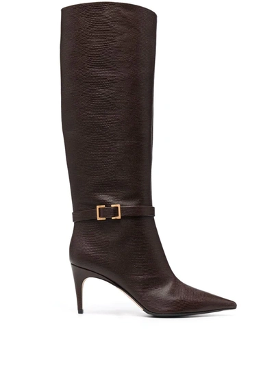 Sergio Rossi Sr Mini Prince 80mm Knee-length Boots In Brown
