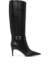 Sergio Rossi Sr Mini Prince 80mm Knee-length Boots In Black