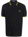 Fred Perry Short-sleeve Polo Shirt In Black