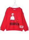 Marc Jacobs X Peanuts Snoopy-print Cotton Sweatshirt In Red
