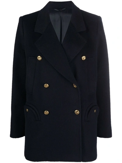 Blazé Milano Notched-lapels Double-breasted Blazer In Blue