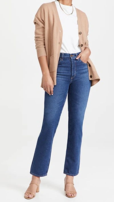 Ag The Jean Of Tomorrow Alexxis High Waist Straight Leg Jeans In Blue