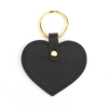 Royce New York Heart Shaped Key Chain In Black