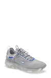 Nike Grey React Live Sneakers In Light Smoke Grey/ Hyper Royal