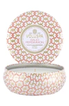 Voluspa Three-wick Tin Candle In White