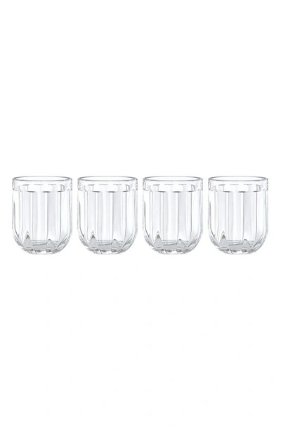 Kate Spade Park Circle Set Of Four Drinking Glasses In White