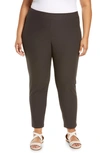 Eileen Fisher Stretch Crepe Ankle Pants In Espresso