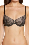 DKNY SOFT TECH LACE UNDERWIRE DEMI BRA,DK4044