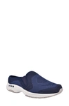 Easy Spirit Women's Takeknit Slip-on Mule Sneakers In Evening Blue/ Gray Blue