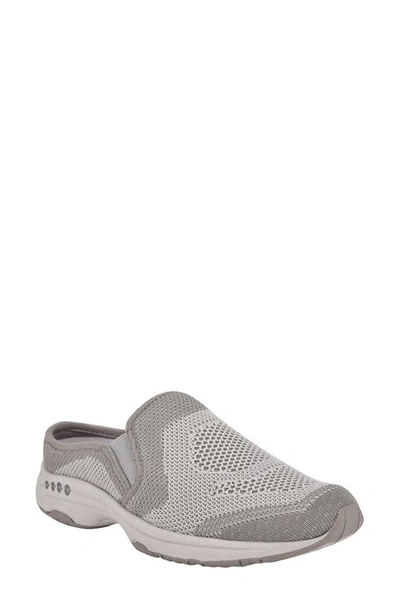 Easy Spirit Women's Takeknit Slip-on Casual Flat Clogs In Gray