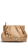 House Of Want Chill Vegan Leather Frame Clutch In Beige