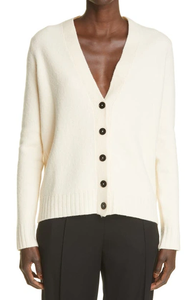 Jil Sander Oversized Cashmere Cardigan In Neutrals