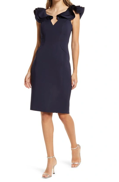 denim tea dress Lady Black Tie - Forever Mine - Puff Sleeve Midi line silhouette Size:FR38 WHS_IN-PERSON Green and cream striped