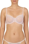 DKNY MONOGRAM MESH UNDERWIRE UNLINED DEMI BRA,DK4039