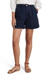 Alex Mill Linen & Cotton Shorts In Navy