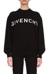 Givenchy Logo Jacquard Cashmere Sweater In Black