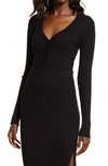 Vero Moda Avia Ribbed Cardigan In Black