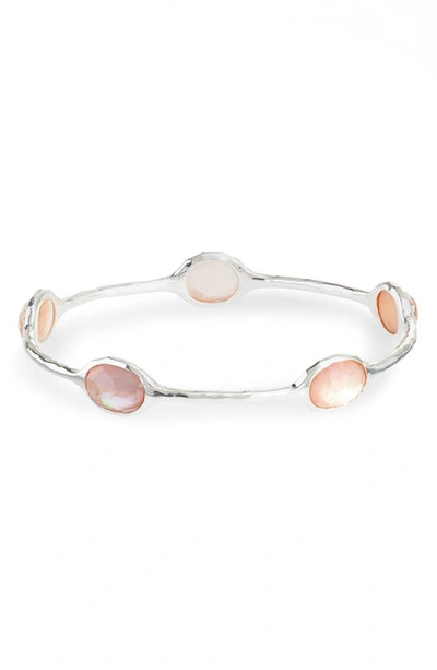 Ippolita 925 Rock Candy In Brown Shell Doublet Bangle In Pink Mother Of Pearl