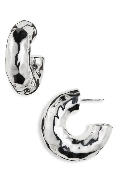 Ippolita Sterling Silver Classico Hammered Hoop Earrings