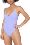 L*space Gianna Classic One-piece Swimsuit In Blue