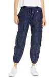 Blanc Noir Airborne Cargo Jogger Pants In Dress Blues Camo