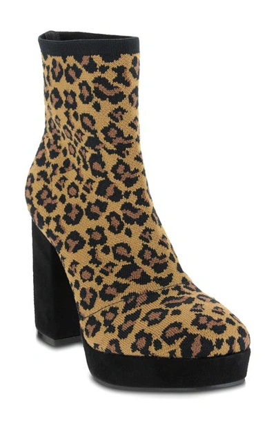 Mia Women's Candra Narrow Calf Boots Women's Shoes In Leopard
