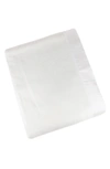 Melange Plaza Silk Blend Blanket In White