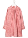 Chloé Kids Boho Paisley Print Shift Dress In Pink