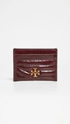 TORY BURCH KIRA CHEVRON GLAZED CARD CASE,TORYB48973