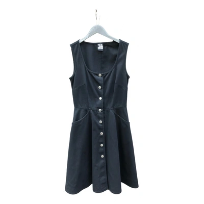 Pre-owned Claude Montana Mid-length Dress In Black