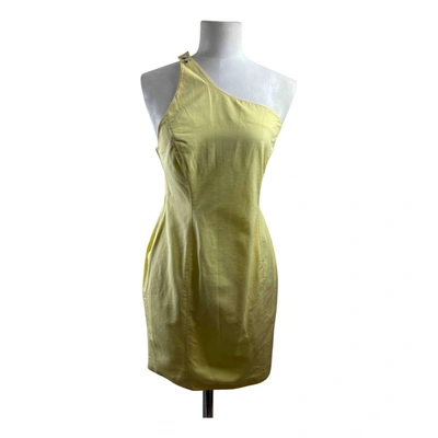 Pre-owned Claude Montana Mid-length Dress In Yellow
