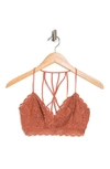 Wishlist Strappy Bralette In Brick