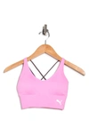 Puma Seamless Strappy Sports Bra Top In Pink