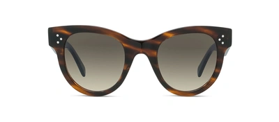 Celine Cl 4003in 56f Cat Eye Sunglasses In Brown