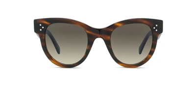 Celine Tortoiseshell Acetate Cat-eye Sunglasses In Brown