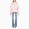 Khrisjoy Pink Nylon Down Jacket With Logo In Pink