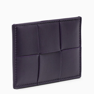Bottega Veneta Dark Purple Credit Card Holder