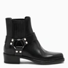 RE/DONE BLACK CALVARY ANKLE BOOTS,289-14WSHCABLE-J-REDON-BL