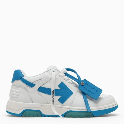 Off-white Out Of Office Walking Calf Trainers In White,blue