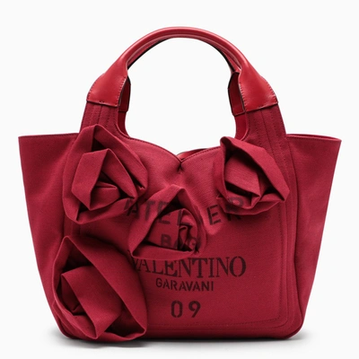 Valentino Garavani Atelier 09 Rose Blossom Edition Small Bag In Red
