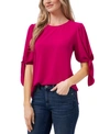 Cece Tie Sleeve Blouse In Plumeria